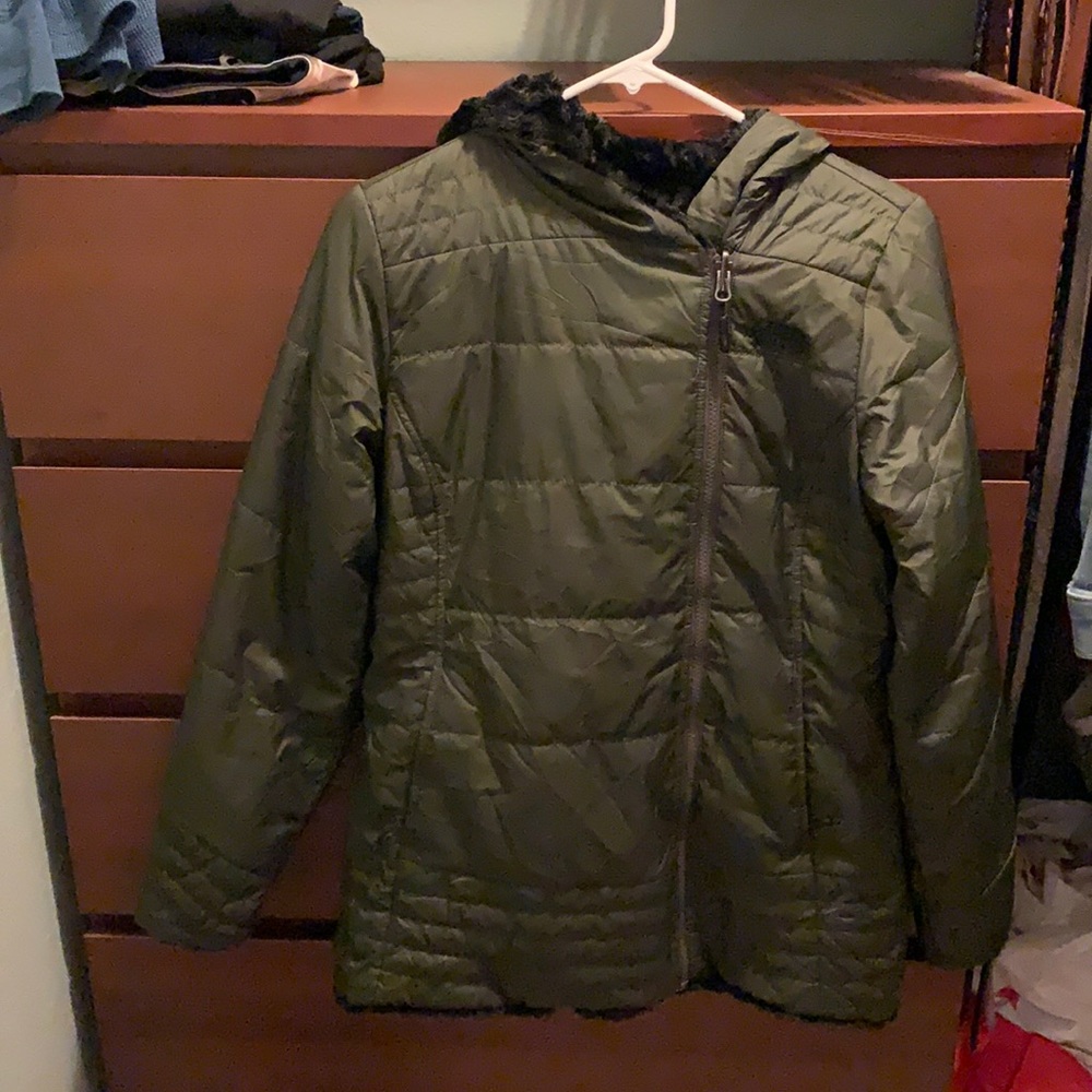 The north face mossbud swirl parka size small